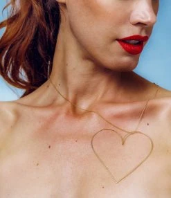 ATELIER PAULIN Collier Maxi Cœur Nude Gold Filled -Shaker Jewels Magasin collier big coeur nude pure 3