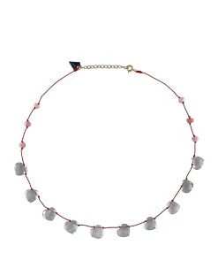 MON PRECIEUX GEM Collier Cœur Facetté Amethyste Opale