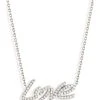 NAVA JOAILLERIE Collier Love Total Diamants Or Blanc