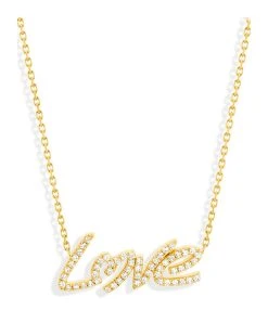 NAVA JOAILLERIE Collier Love Total Diamants Or Jaune