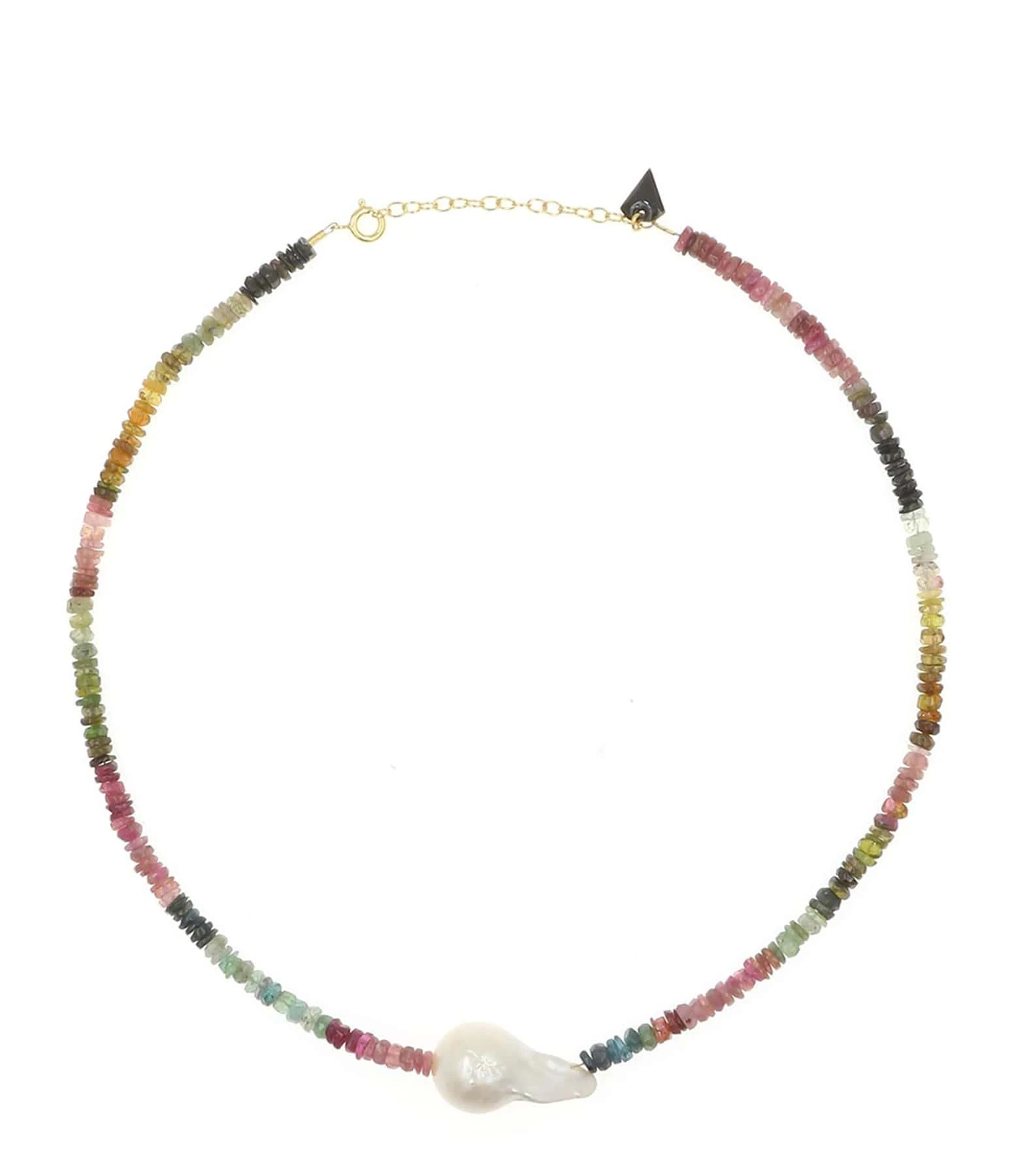 MON PRECIEUX GEM Collier Puka Tourmaline Multicolore Perle Naturell 1 MON PRECIEUX GEM Collier Puka Tourmaline Multicolore Perle Naturell