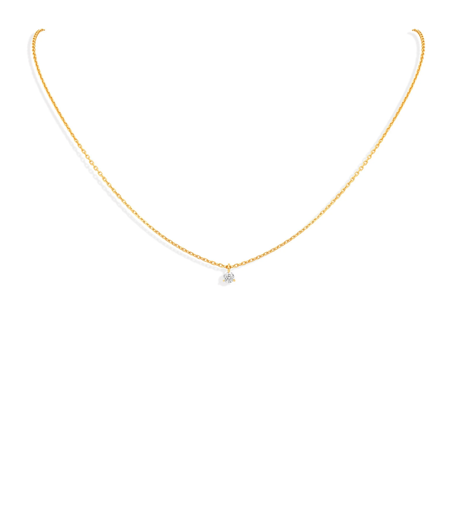 NAVA JOAILLERIE Collier Diana Diamants Or Jaune 2 NAVA JOAILLERIE Collier Diana Diamants Or Jaune – Image 2