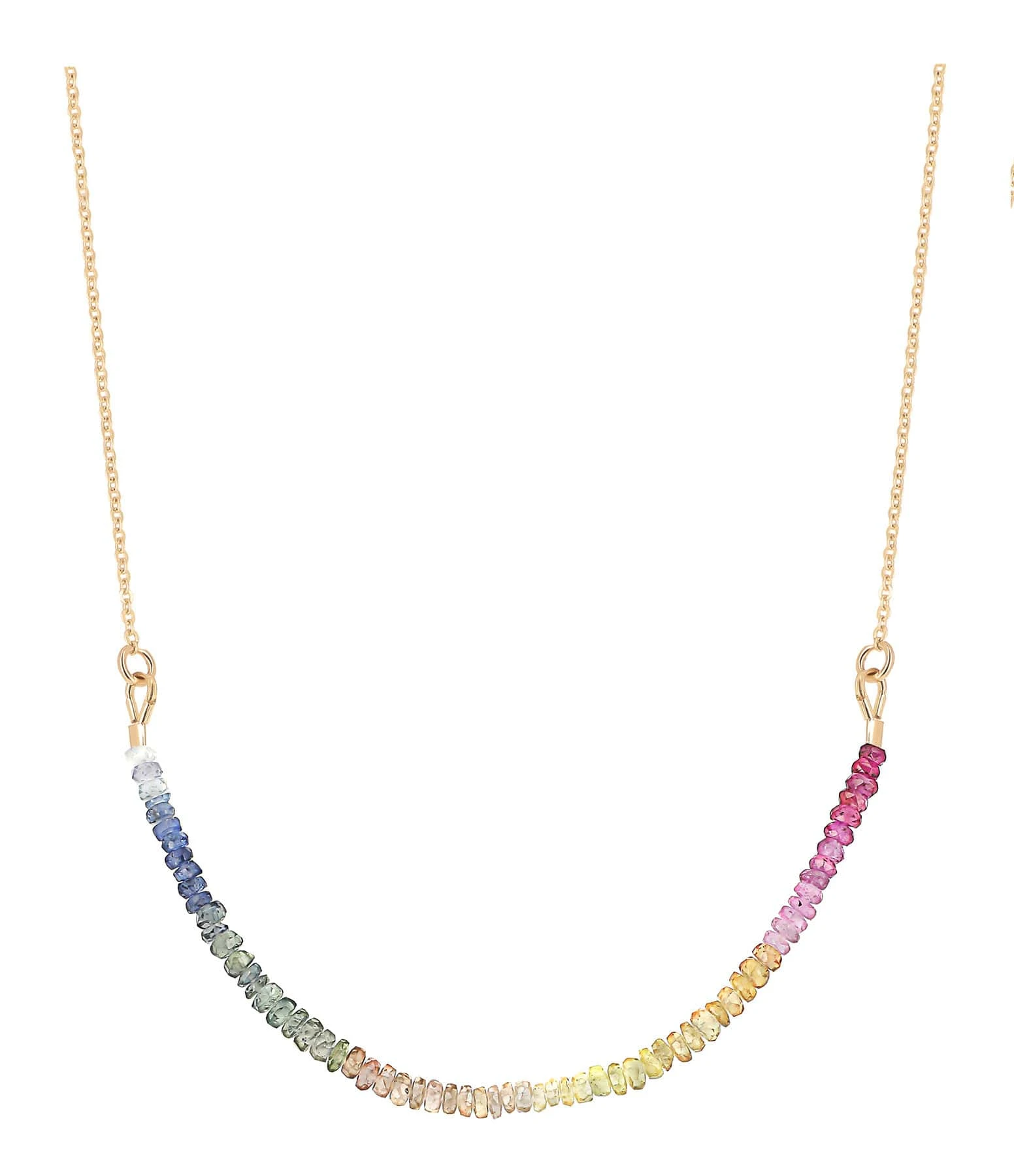 ATELIER PAULIN Collier Chaîne Saphir Rainbow Gold Filled 1 ATELIER PAULIN Collier Chaîne Saphir Rainbow Gold Filled