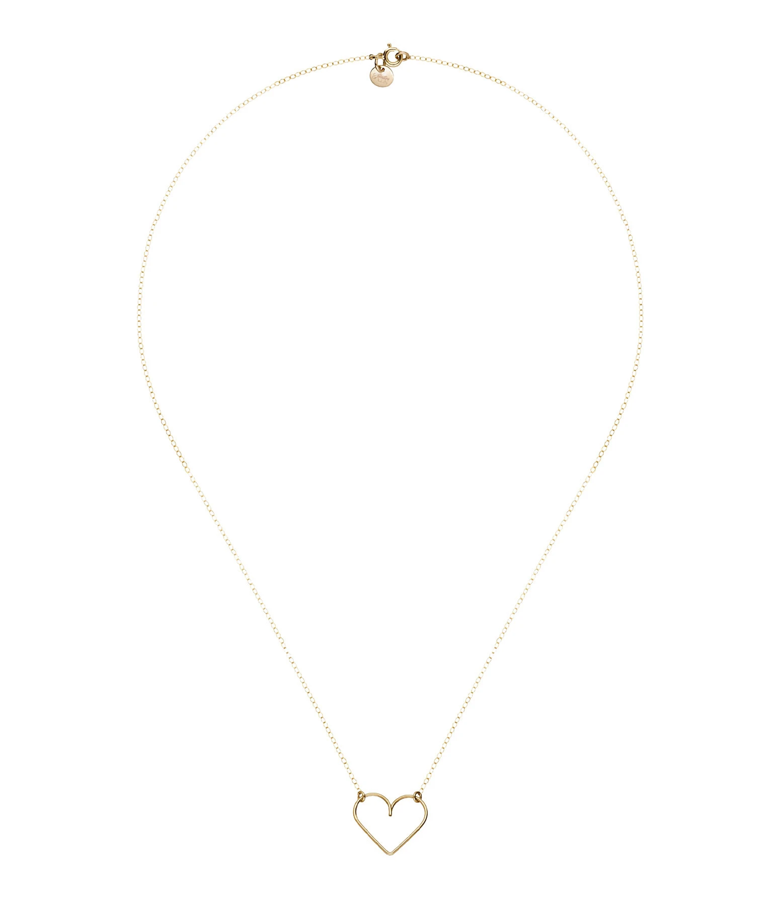 ATELIER PAULIN Collier Richelieu Cœur Gold Filled Jaune 2 ATELIER PAULIN Collier Richelieu Cœur Gold Filled Jaune – Image 2