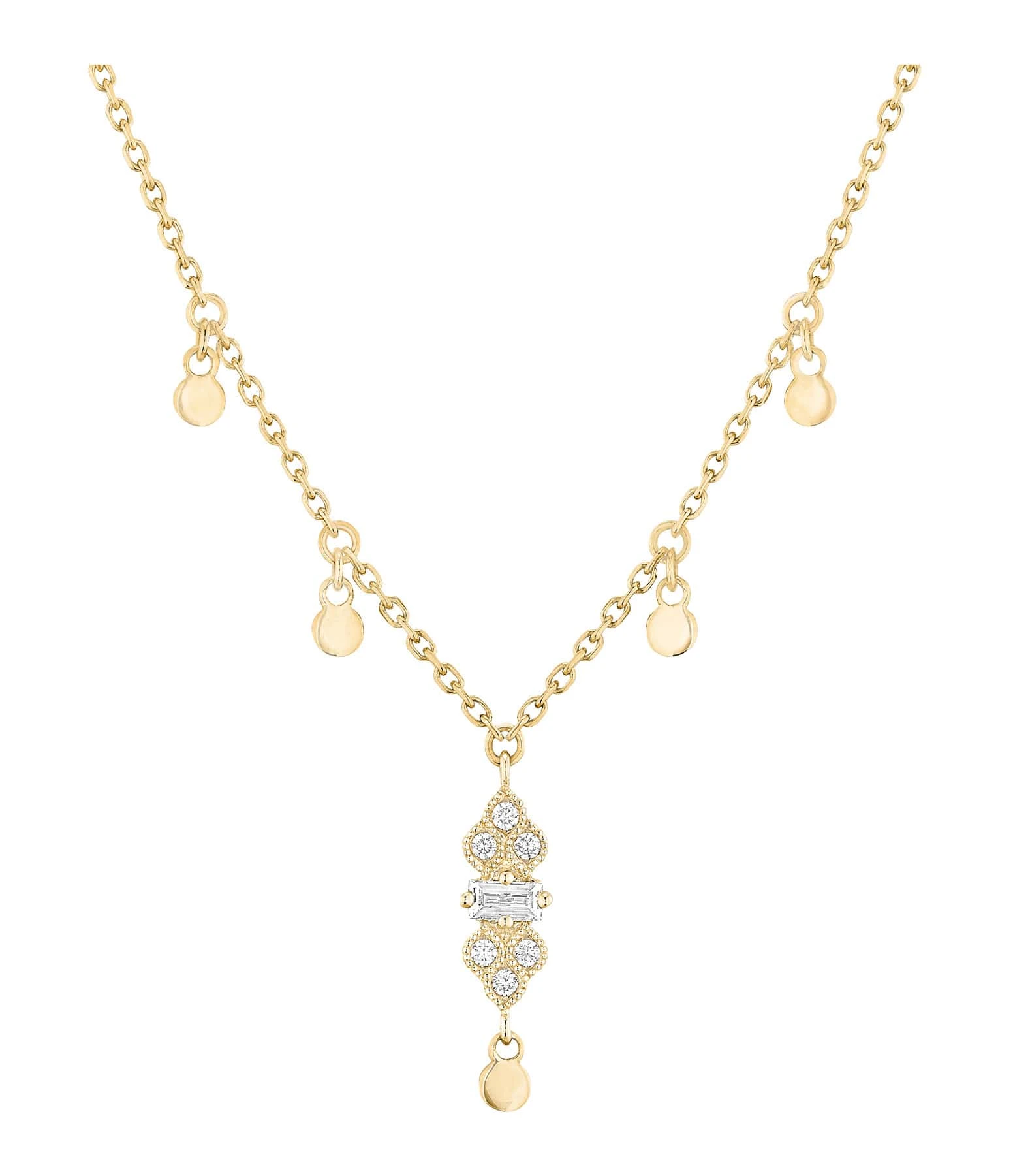 STONE PARIS Collier Plein Soleil Or Jaune Diamants 1 STONE PARIS Collier Plein Soleil Or Jaune Diamants