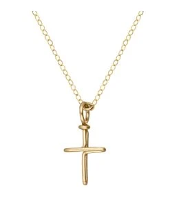 ATELIER PAULIN Collier My Symbolic Croix Gold Filled, Collection Charms