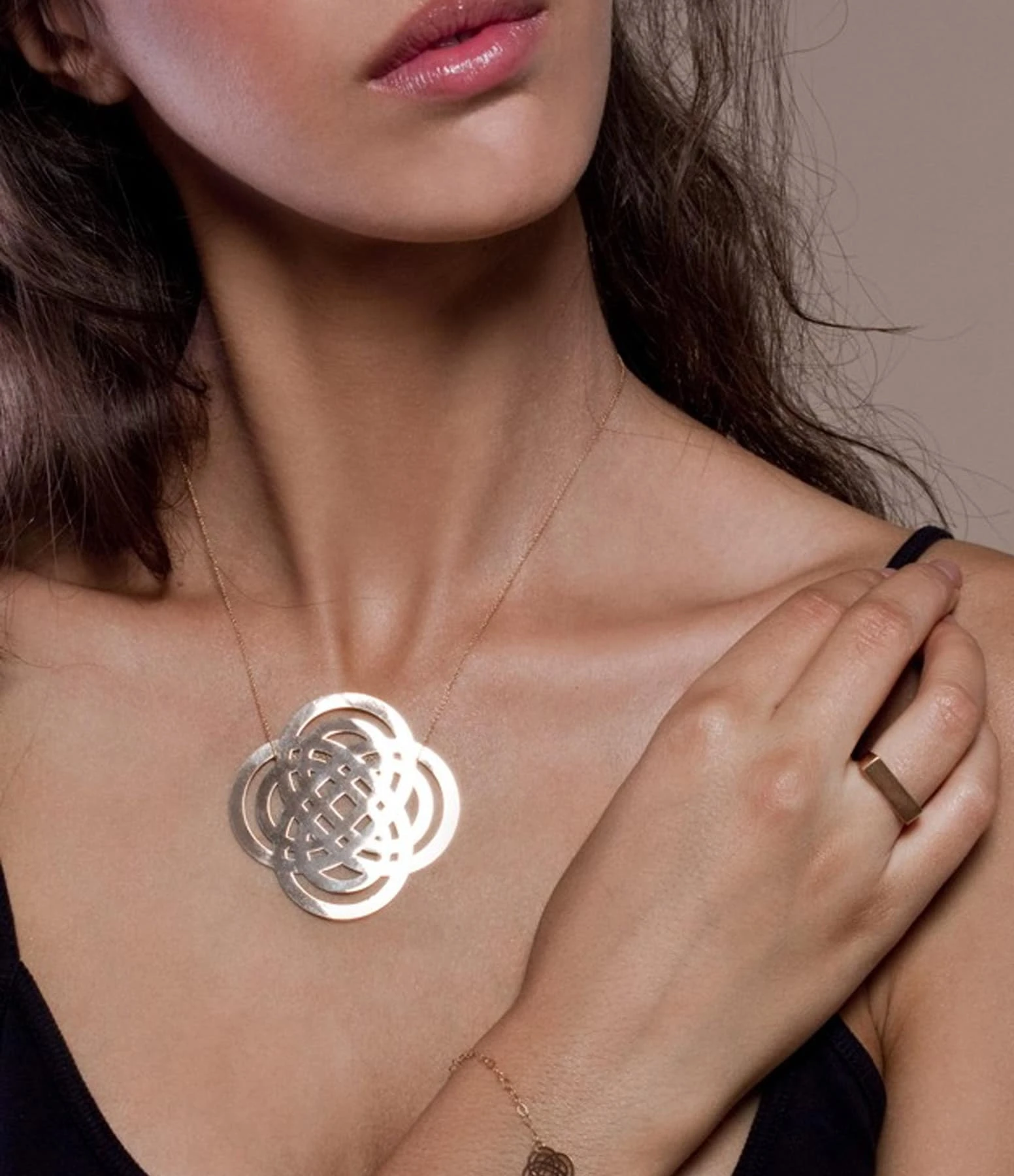 Ginette NY Collier Purity Jumbo Or Rose 2 Ginette NY Collier Purity Jumbo Or Rose â Image 2