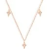 NAVA JOAILLERIE Collier Cheyenne Mini-Losange Diamants Or Rose