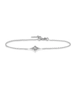 NAVA JOAILLERIE Bracelet Cheyenne Losange Diamant Or Blanc