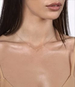 VANRYCKE Collier Stardust 3 Diamants Or Rose -Shaker Jewels Magasin cs2r1 02 vanrycke stardust collier or rose 3 diamants 3 1