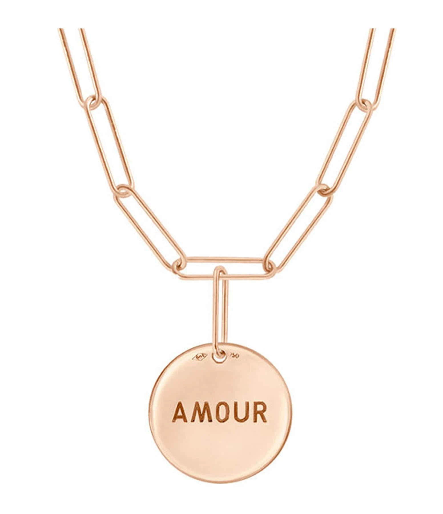 VANRYCKE Collier Shaman Talisman Amour Or Rose 1 VANRYCKE Collier Shaman Talisman Amour Or Rose