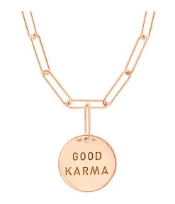 VANRYCKE Collier Shaman Talisman Karma Or Rose