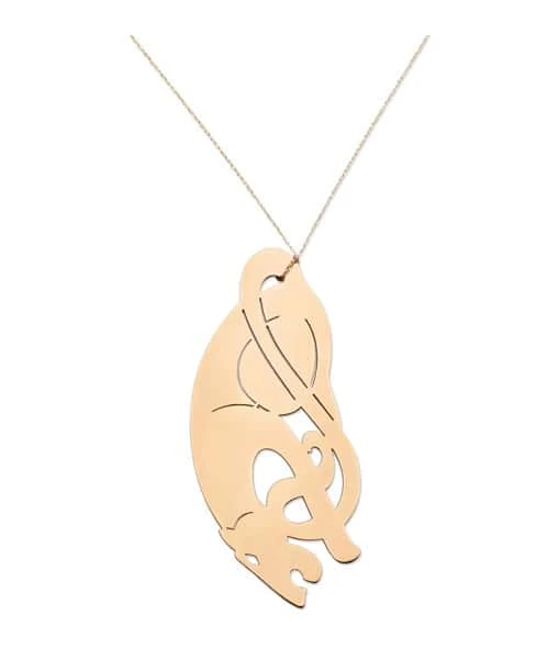 Ginette NY Collier Panther Jumbo Or Rose 1 Ginette NY Collier Panther Jumbo Or Rose