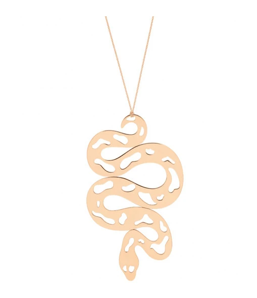 Ginette NY Collier Snake Jumbo Or Rose 1 Ginette NY Collier Snake Jumbo Or Rose