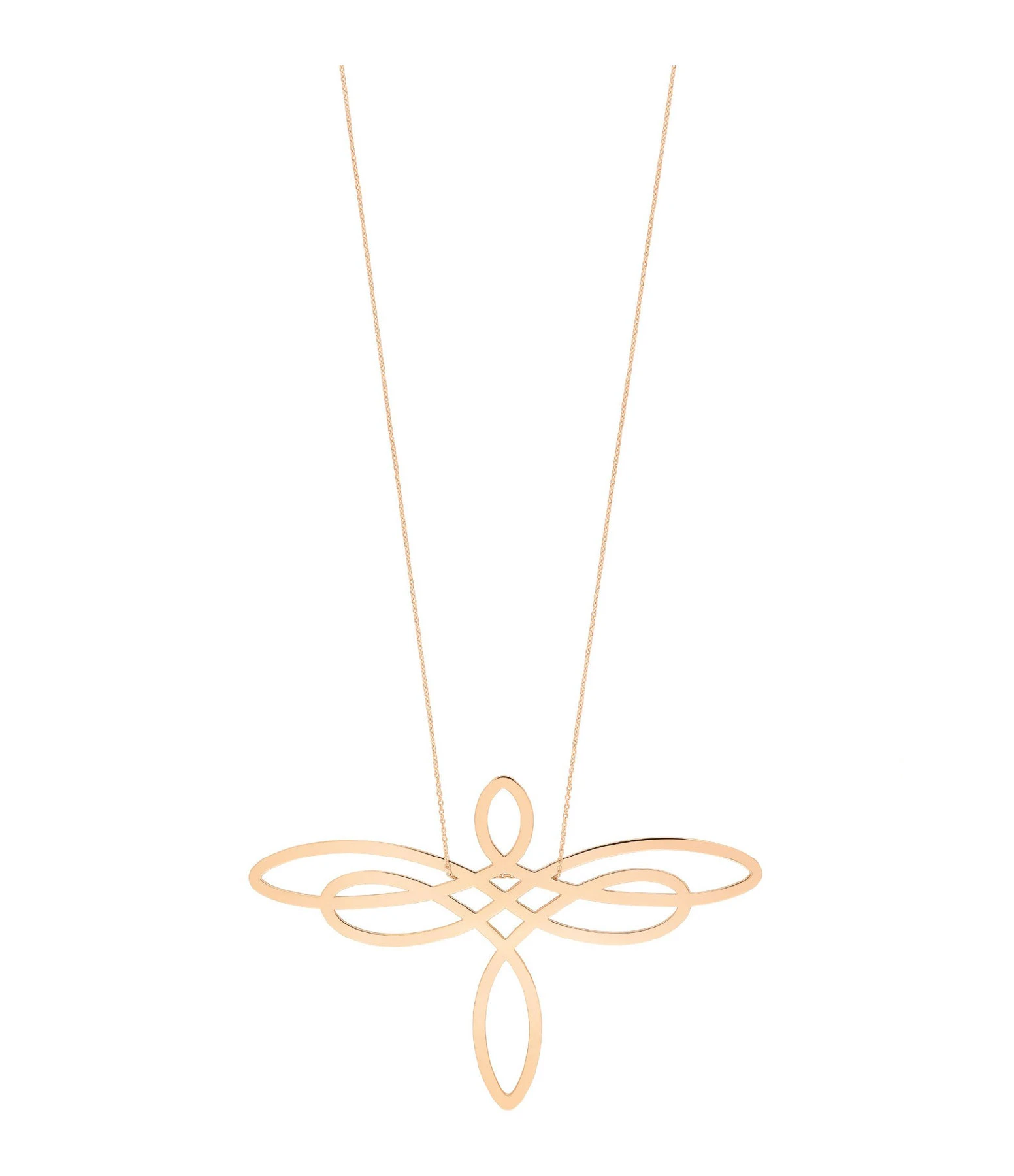 Ginette NY Collier Jumbo Dragonfly Or Rose 1 Ginette NY Collier Jumbo Dragonfly Or Rose