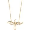 Ginette NY Collier Mini Dragonfly Or Rose