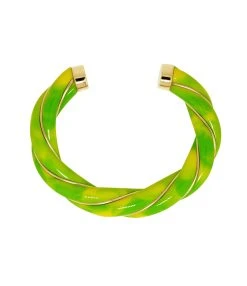 Aurélie Bidermann Jonc Diana Tie & Dye Citron