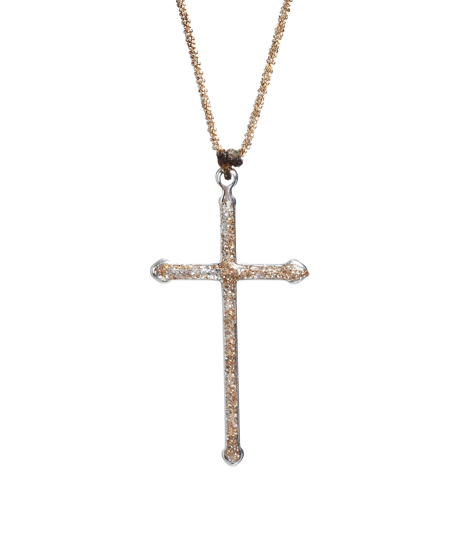 LSONGE Collier Croix XL Argent Blanc 1 LSONGE Collier Croix XL Argent Blanc