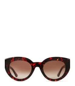 RENDEL PARIS Lunettes De Soleil Donna Red Tortoise Gradient Brown
