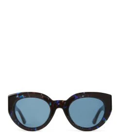 RENDEL PARIS Lunettes De Soleil Donna Blue Tortoise Blue Denim