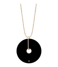 Ginette NY Collier Donut Onyx Or Rose
