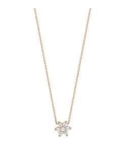 Ginette NY Collier Star Diamants Or Rose