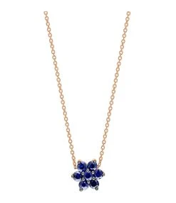 Ginette NY Collier Star Saphirs Or Rose