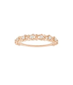 STONE PARIS Bague Dunaway Diamants Or Rose
