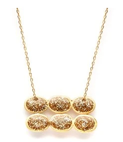 LSONGE Collier Éclat 6 Médailles XS Argent Doré