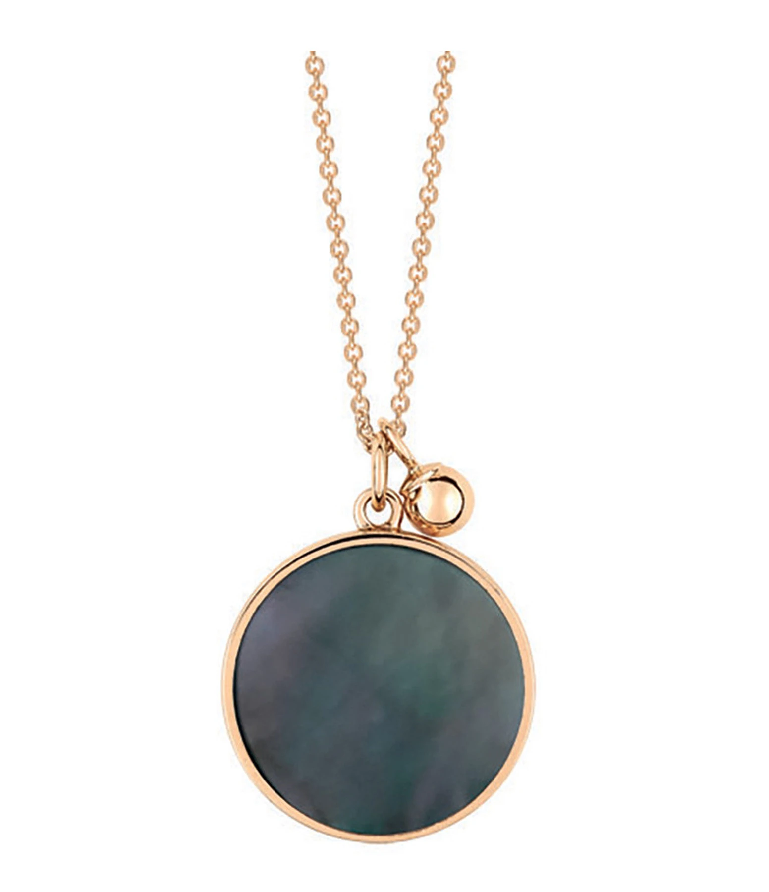 Ginette NY Collier Ever Disc Nacre Noire Or Rose 1 Ginette NY Collier Ever Disc Nacre Noire Or Rose