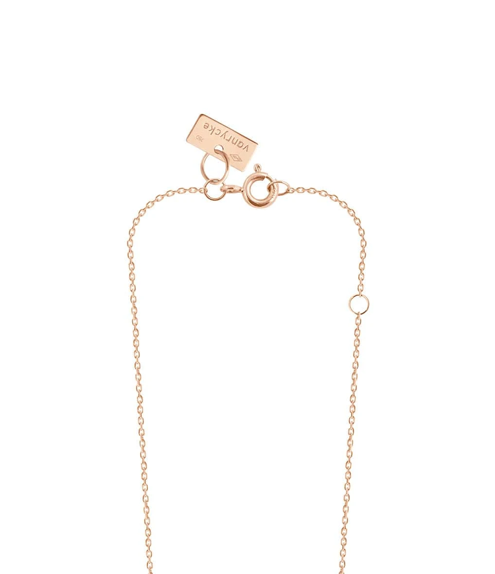 VANRYCKE Collier Stardust 5 Diamants Or Rose 3 VANRYCKE Collier Stardust 5 Diamants Or Rose – Image 3