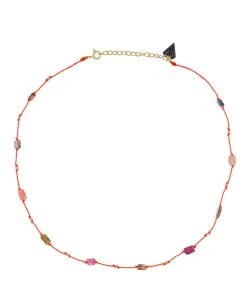 MON PRECIEUX GEM Collier Petits Précieux Tourmaline Orange