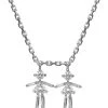 LITTLE ONES Collier Emblématique Fille Fille Or Blanc Diamants