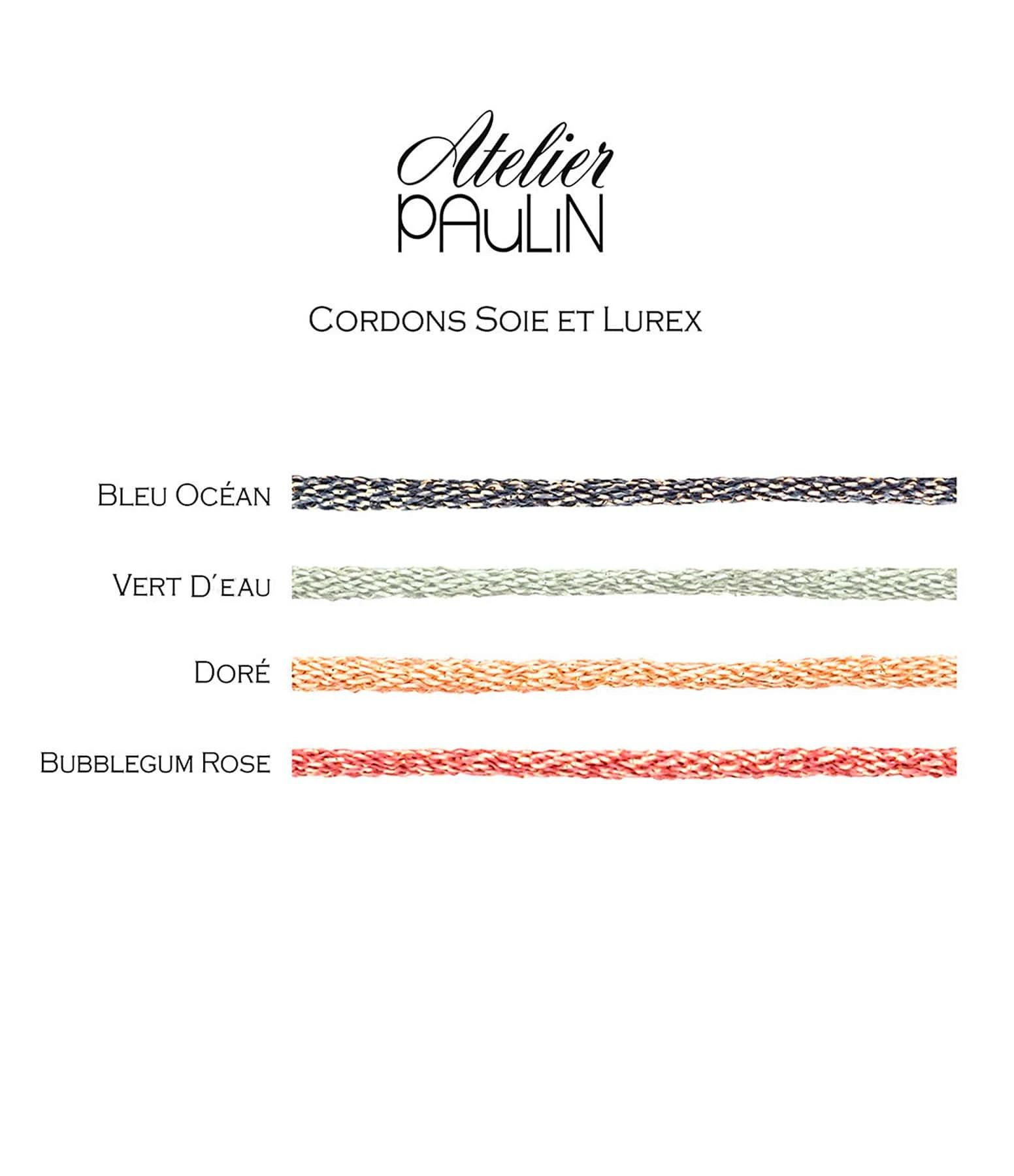 ATELIER PAULIN Bracelet Enfant Cordon Lurex Happy Gold Filled 2 ATELIER PAULIN Bracelet Enfant Cordon Lurex Happy Gold Filled – Image 2