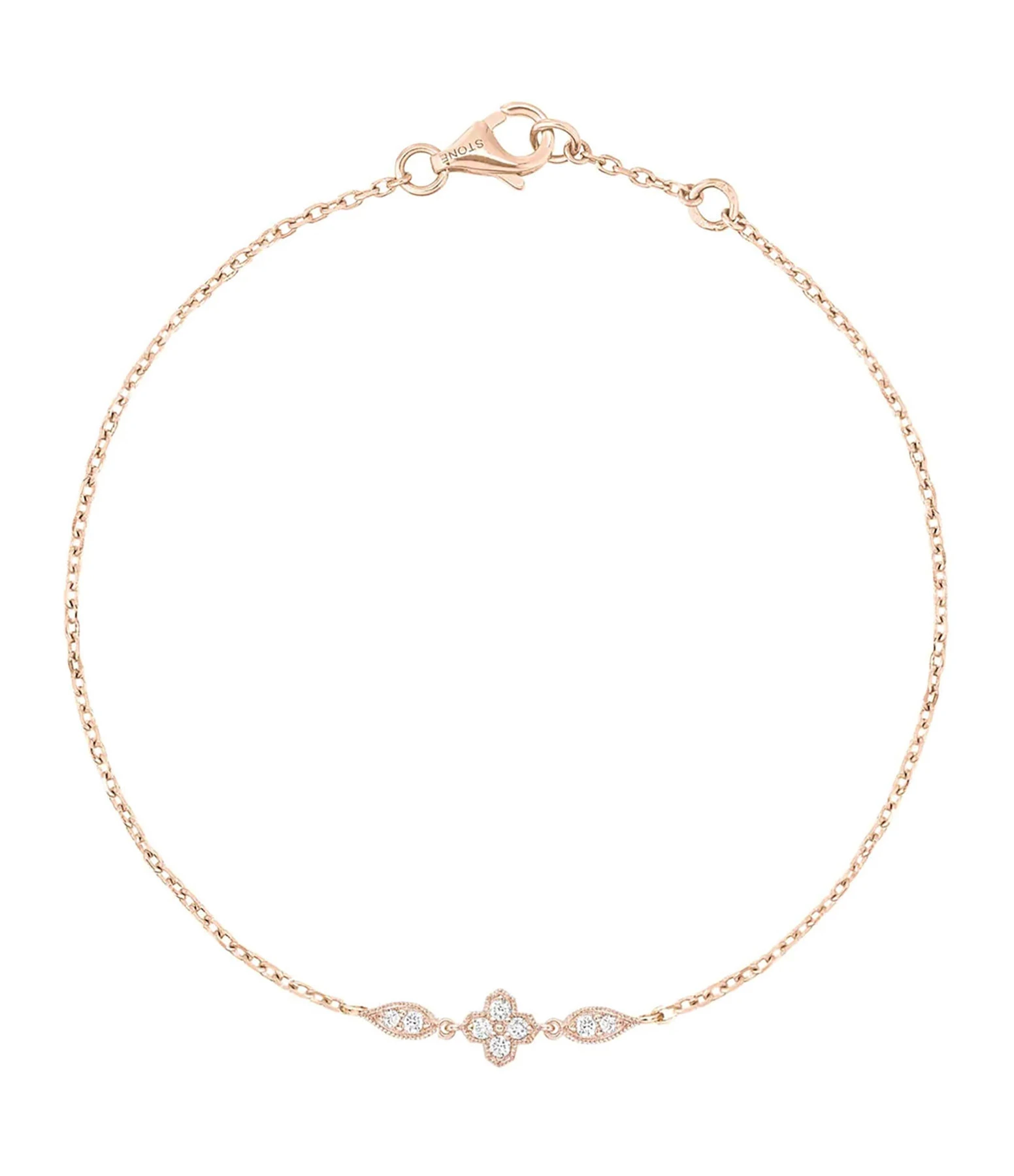 STONE PARIS Bracelet Fleurs Du Mal Or Rose 1 STONE PARIS Bracelet Fleurs Du Mal Or Rose