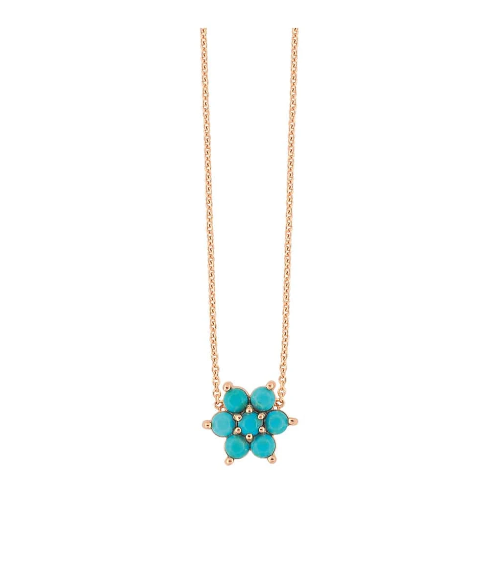Ginette NY Collier Fallen Sky Or Rose Turquoise 2 Ginette NY Collier Fallen Sky Or Rose Turquoise – Image 2