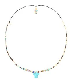 Shaker Jewels Magasin 44 GACHON POTHIER Collier Epure Bird 2 Turquoise