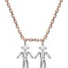 LITTLE ONES Collier Emblématique Garçon Garçon Or Rose Diamant