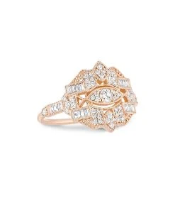 STONE PARIS Bague Gilda Diamants Or Rose