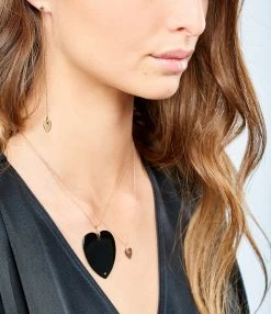 Ginette NY Collier Angèle Mini Cœur Or Rose 5 Ginette NY Collier Angèle Mini Cœur Or Rose -Shaker Jewels Magasin ginan look20181220 118 1