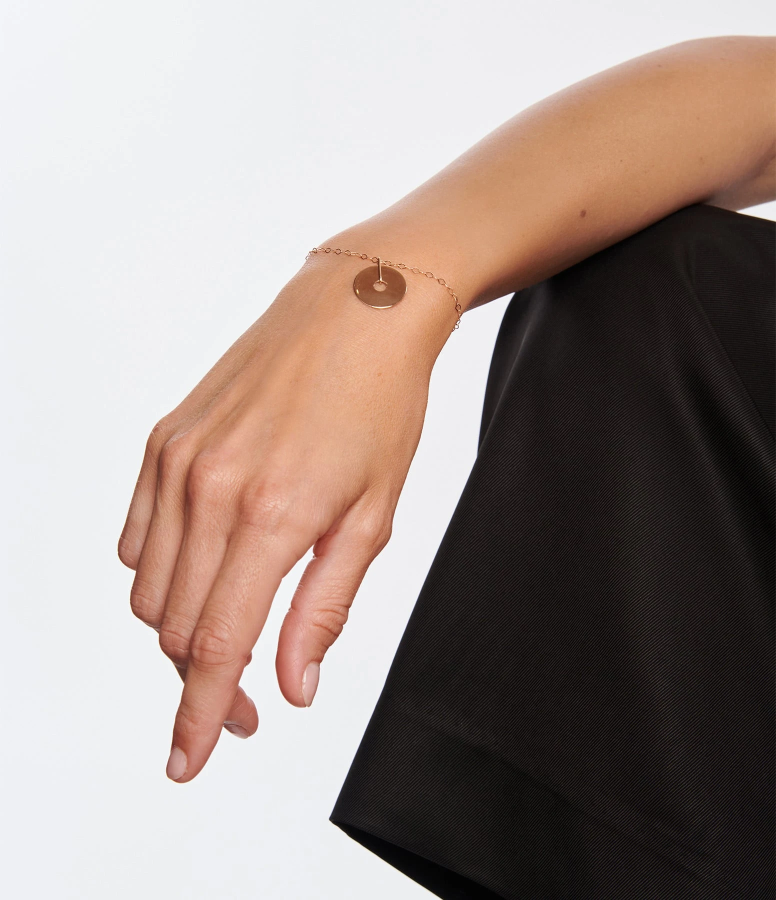 Ginette NY Bracelet Donut Chaîne Or Rose 2 Ginette NY Bracelet Donut Chaîne Or Rose – Image 2