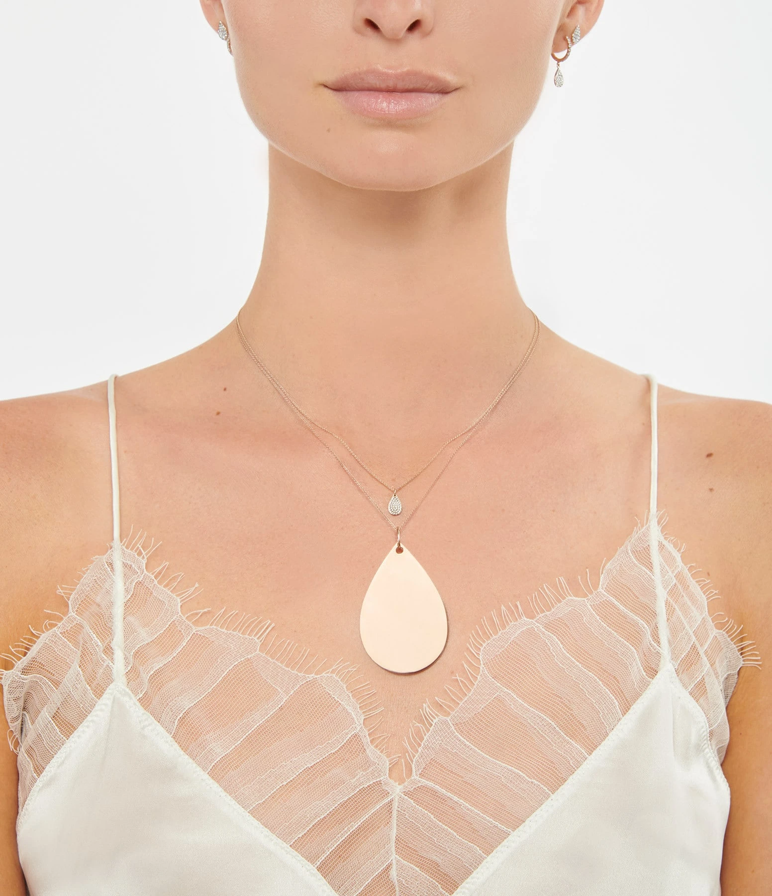 Ginette NY Collier Bliss Diamants Or Rose 2 Ginette NY Collier Bliss Diamants Or Rose – Image 2