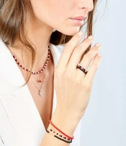 Ginette NY Bracelet Maria Mini Or Rose Onyx 5 Ginette NY Bracelet Maria Mini Or Rose Onyx -Shaker Jewels Magasin ginbm look20181220 237 1