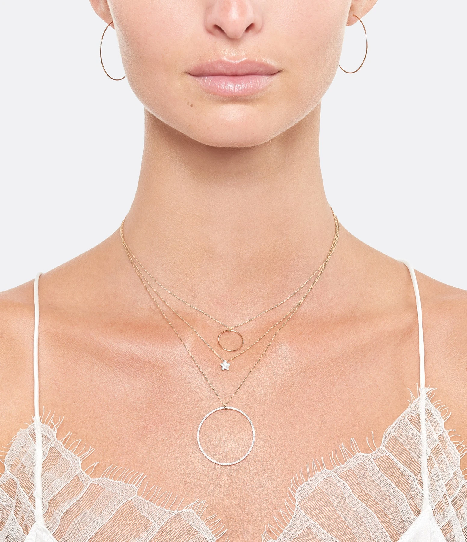 Ginette NY Collier Circles Mini Or Rose 3 Ginette NY Collier Circles Mini Or Rose – Image 3