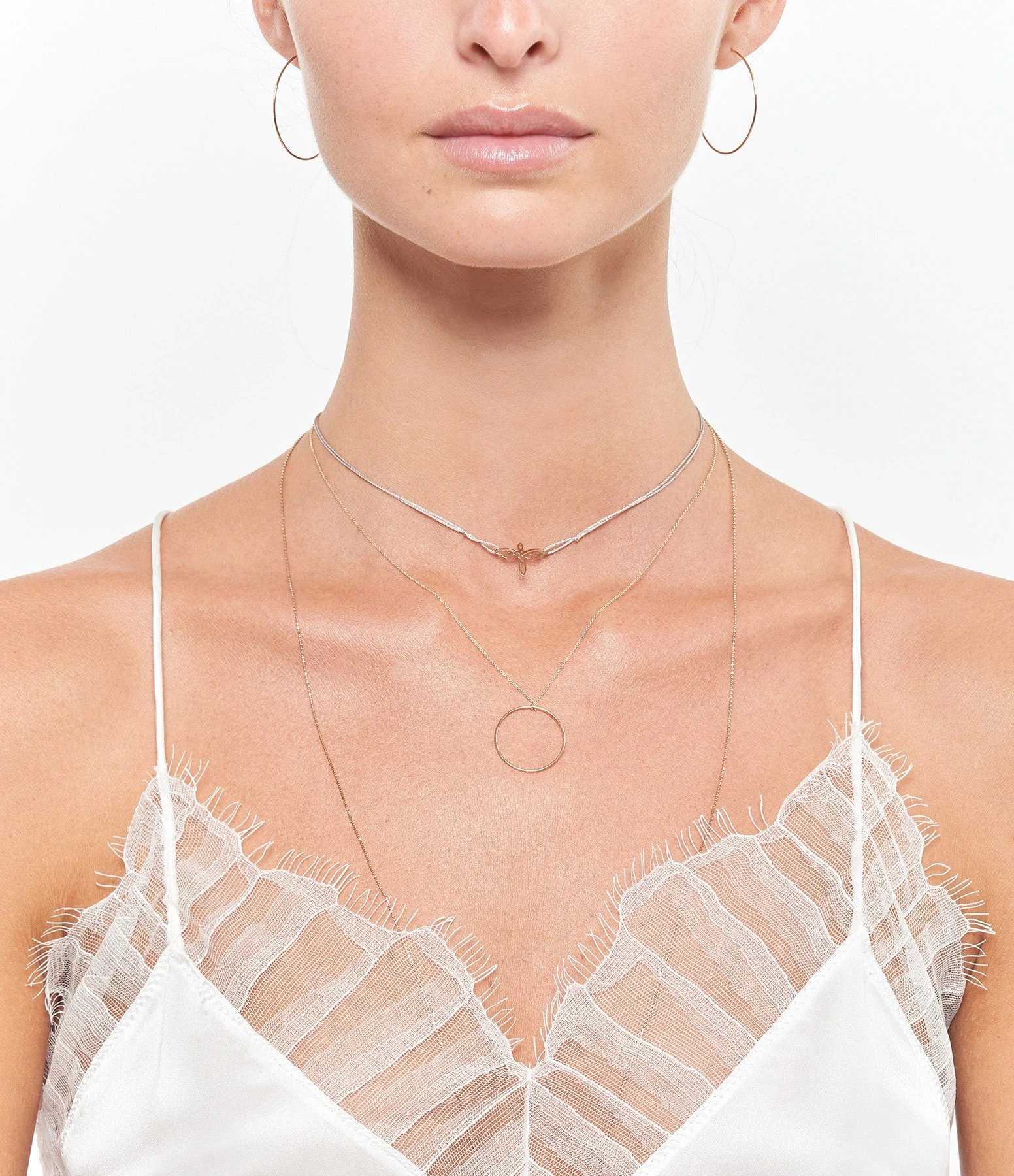 Ginette NY Collier Circles Baby Or Rose 2 Ginette NY Collier Circles Baby Or Rose – Image 2