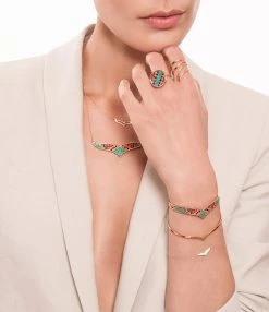 Ginette NY Collier Wise Mini Or Rose -Shaker Jewels Magasin ginette1