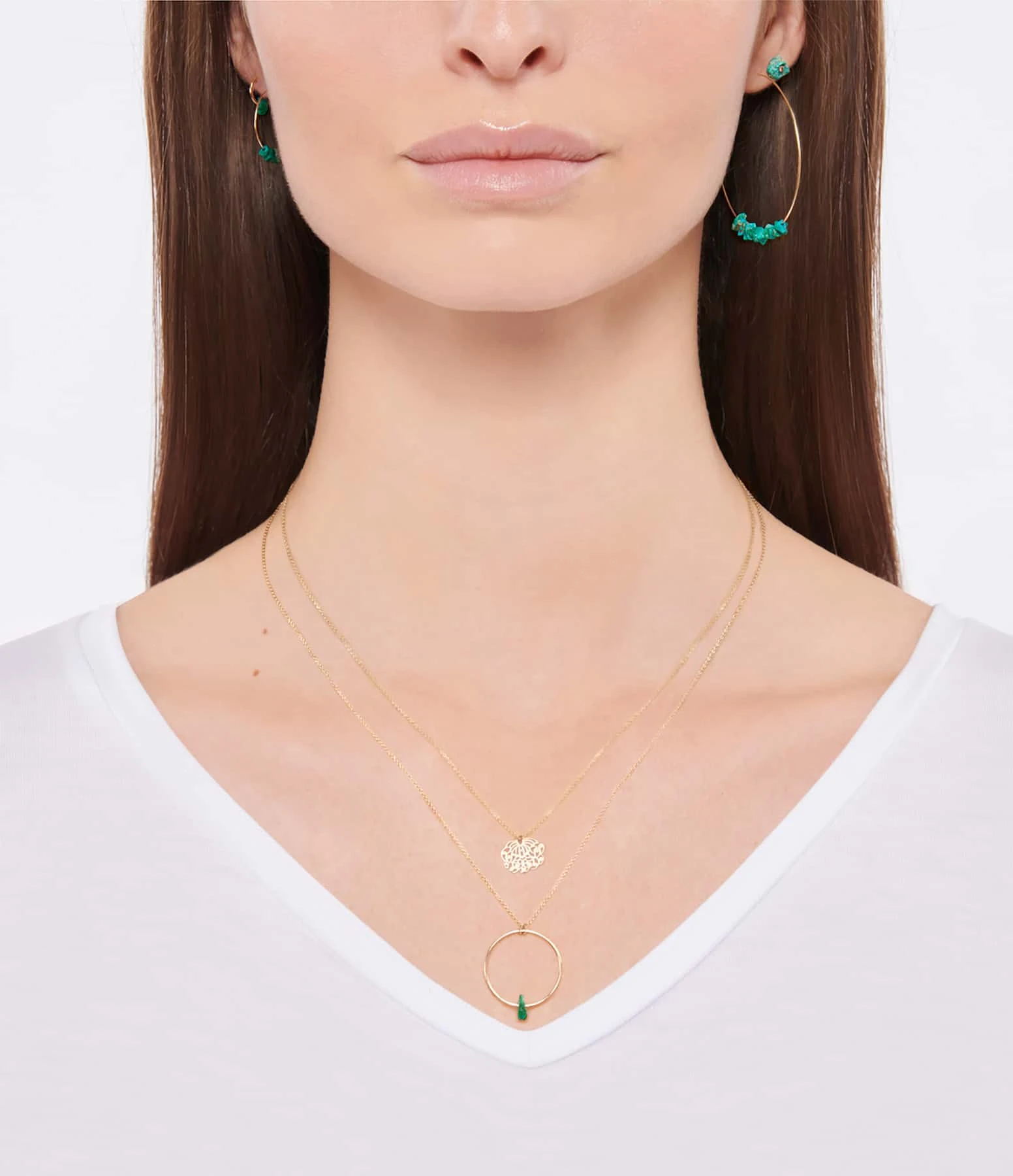 Ginette NY Collier Baby Jala Chrysocolle Or Rose 2 Ginette NY Collier Baby Jala Chrysocolle Or Rose – Image 2