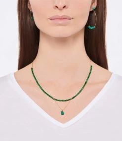 Ginette NY Collier Maria Mini Boulier Malachite Or Rose 5 Ginette NY Collier Maria Mini Boulier Malachite Or Rose -Shaker Jewels Magasin ginma look20211220 79