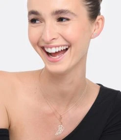 Ginette NY Collier Palms Mini Or Rose -Shaker Jewels Magasin ginpl look20221223 168 1