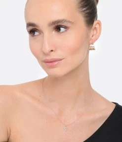 Ginette NY Collier Palms Diamants Or Rose -Shaker Jewels Magasin ginpl look20221223 194